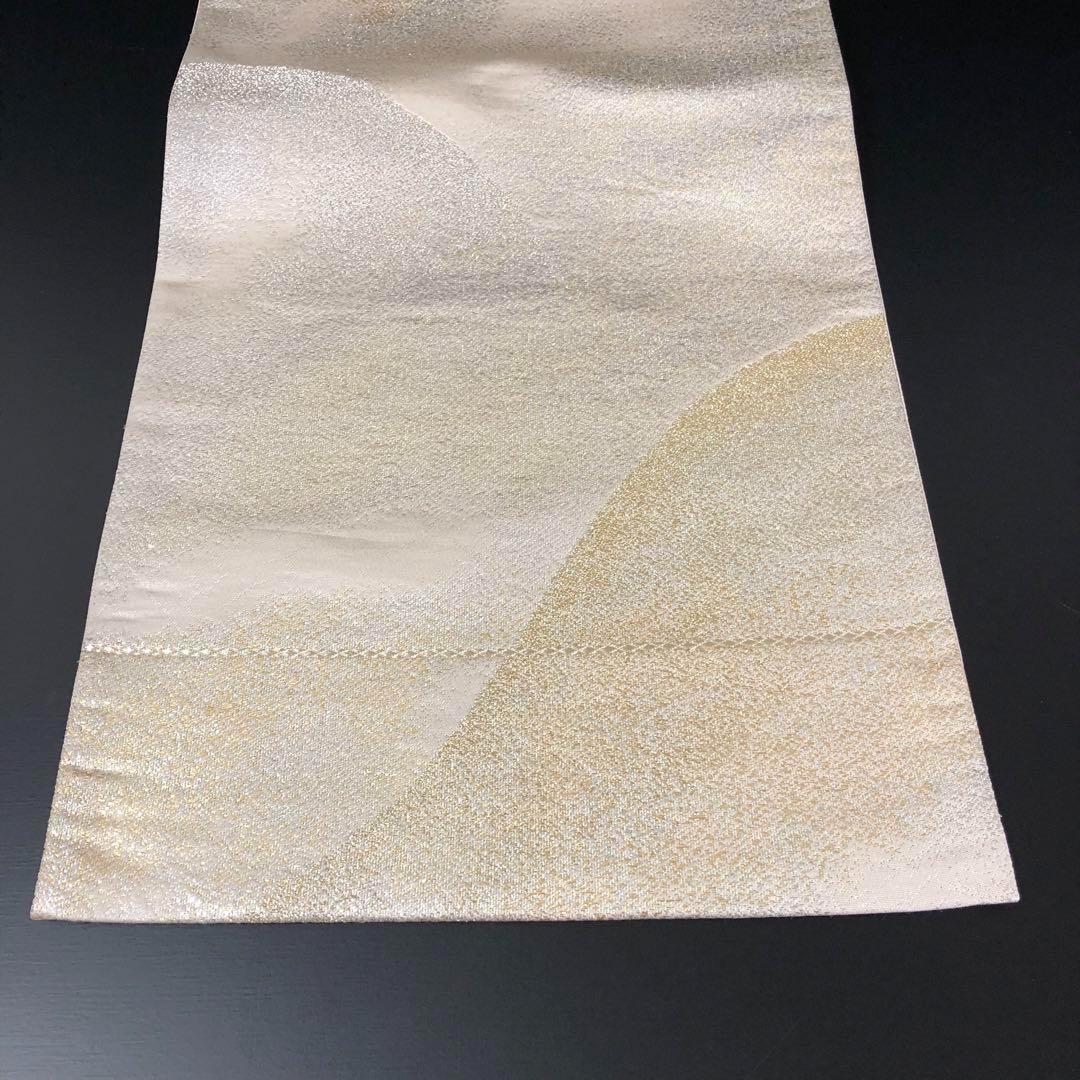 SO-680 SO-364 袋帯 六通 正絹 金銀糸 遠山文様 高級