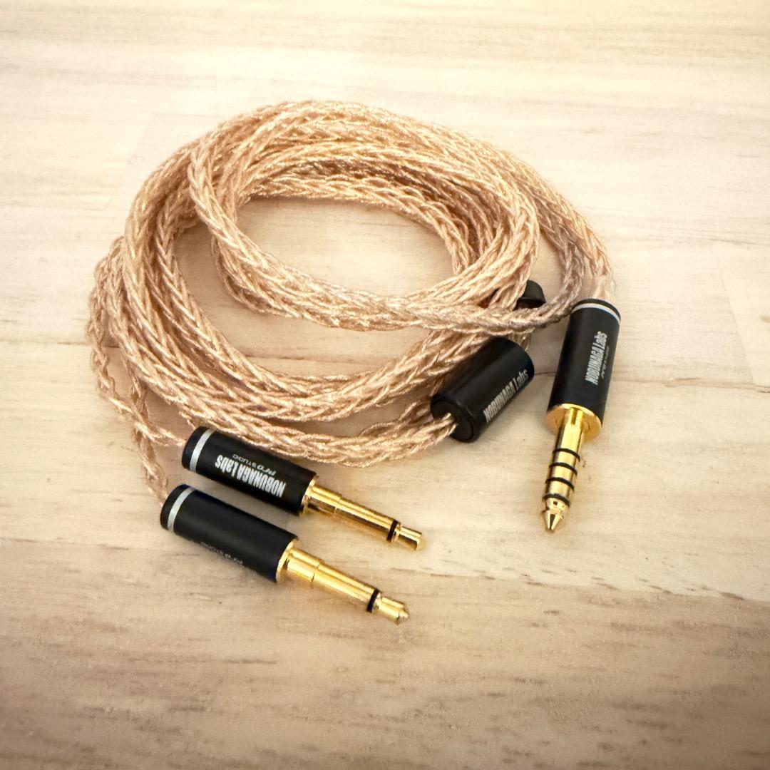 NOBUNAGA Labs 蓼科 ヘッドホンケーブル4.4mm/3.5mm×2