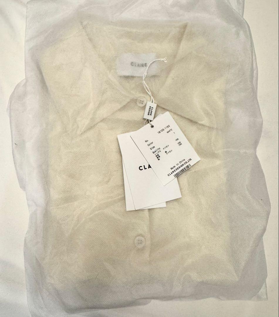 moca　SHOULDER PADS POLO KNIT TOPS