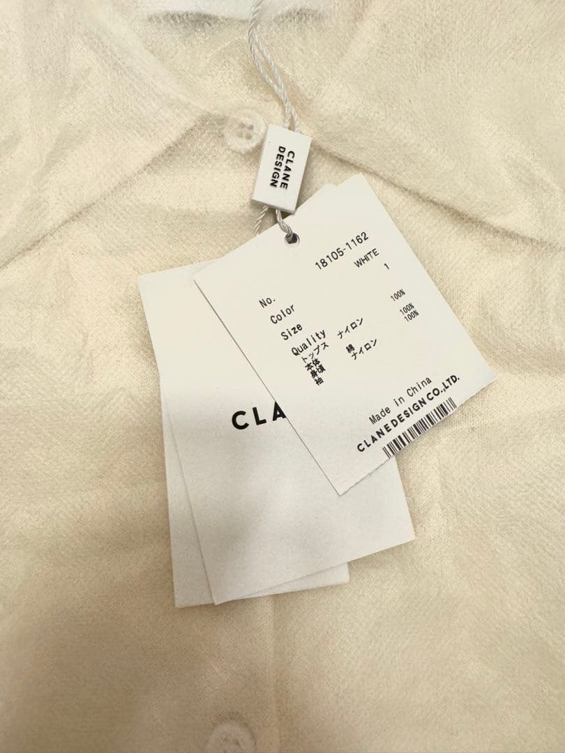 moca　SHOULDER PADS POLO KNIT TOPS