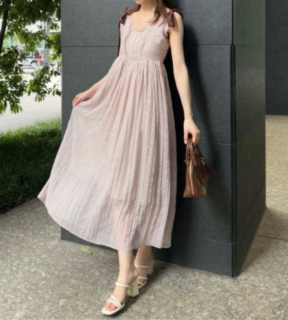 SNIDEL シアーシフォンワッシャーワンピース