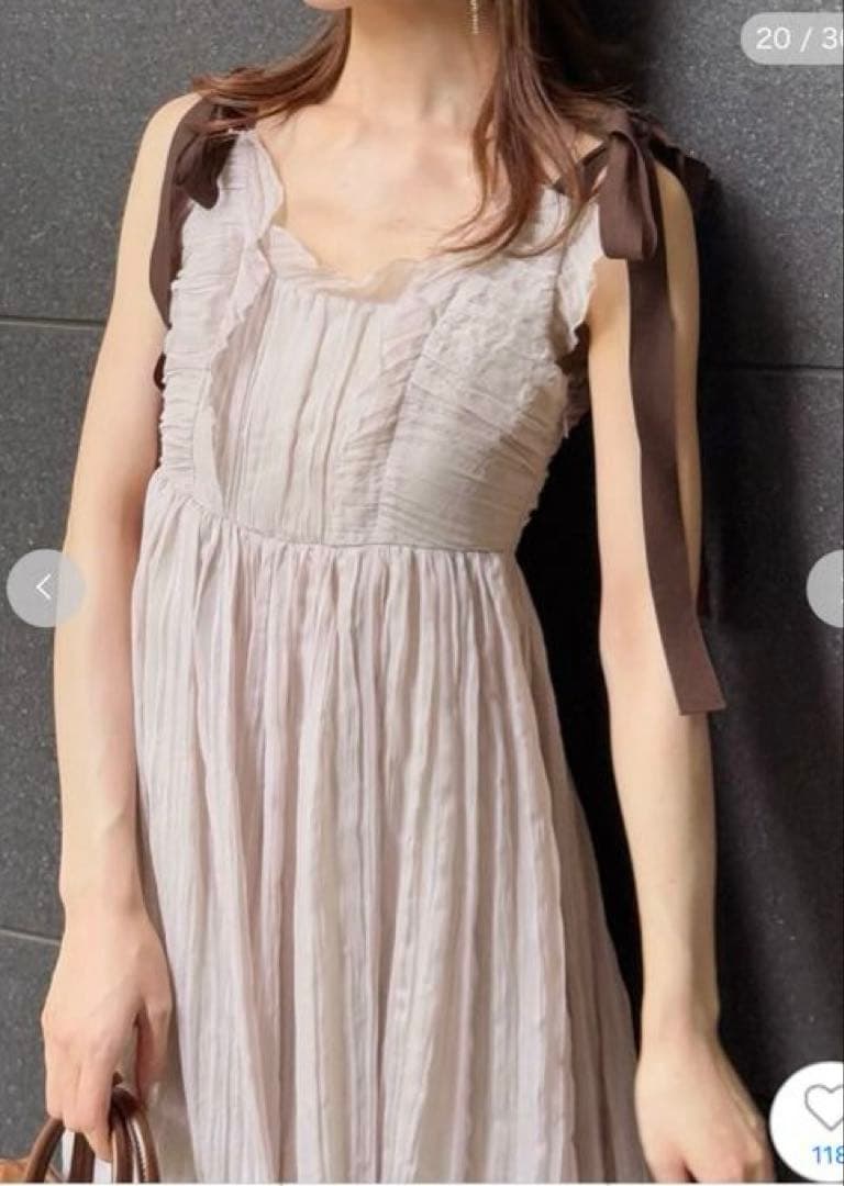 SNIDEL シアーシフォンワッシャーワンピース