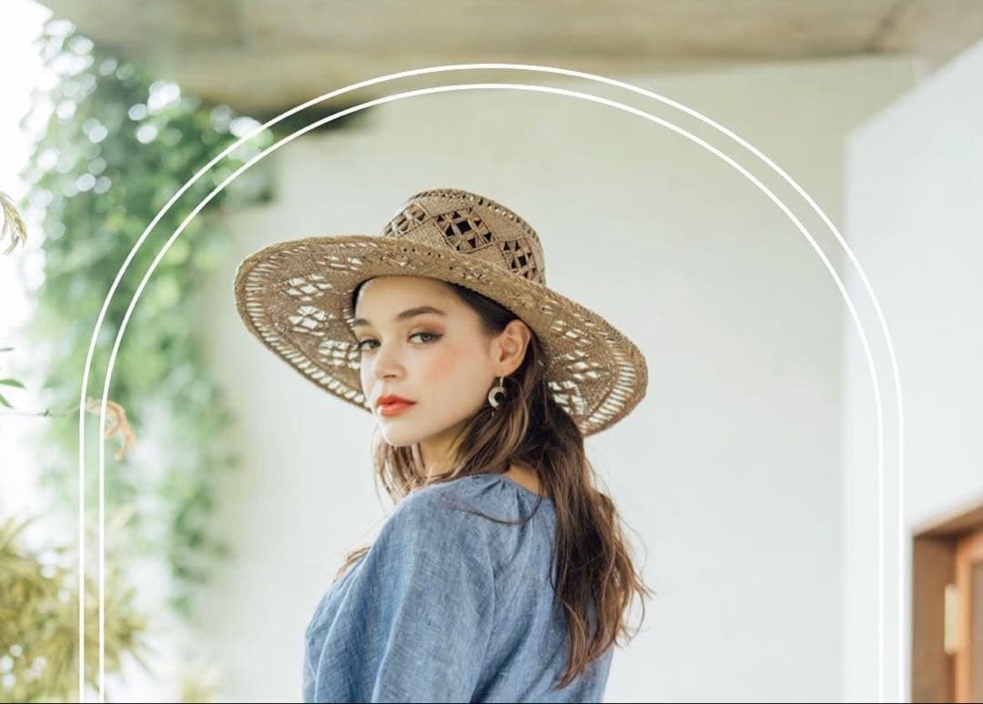 Marihoja デザインのストローハット