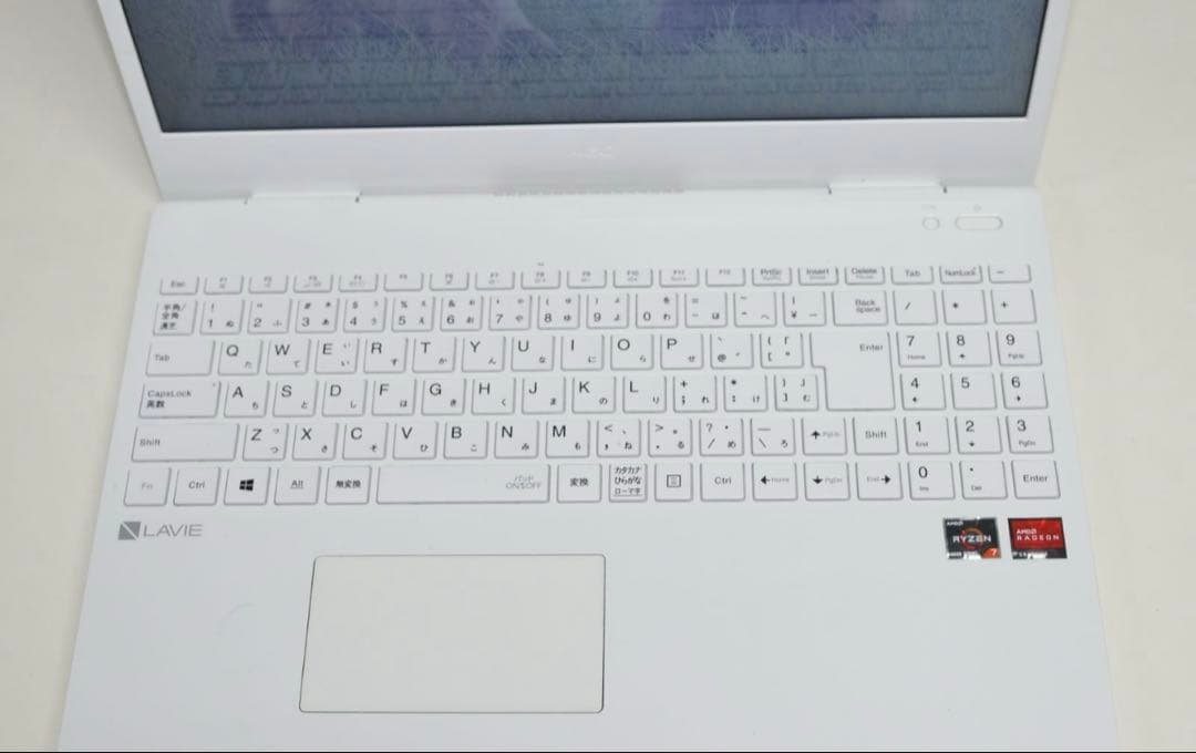 ノートパソコン NEC Ryzen7 4700u メモリー8GB SSD512