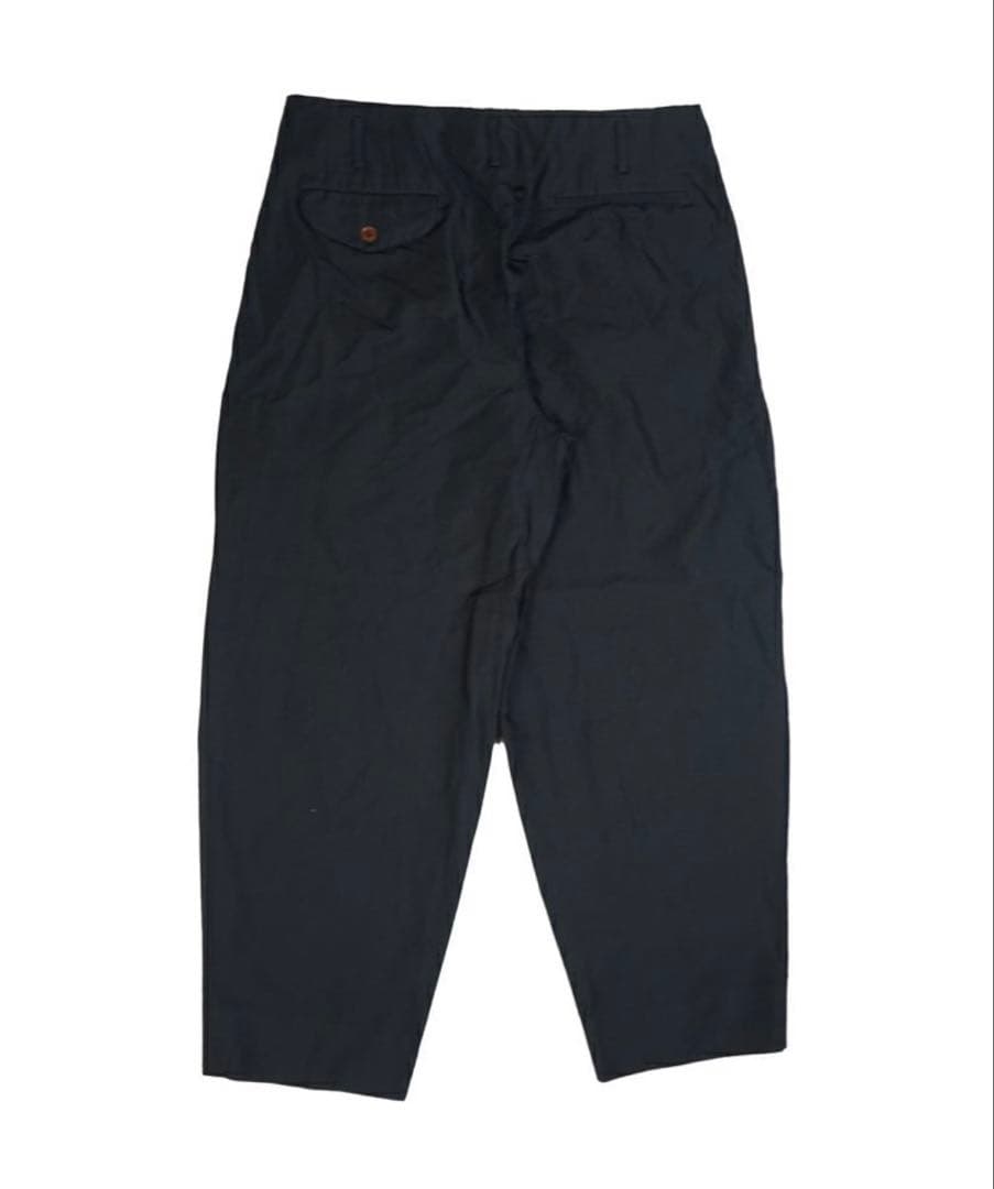 【新品】コムデギャルソンオムプリュス エステルツイル製品染加工 2タックパンツ