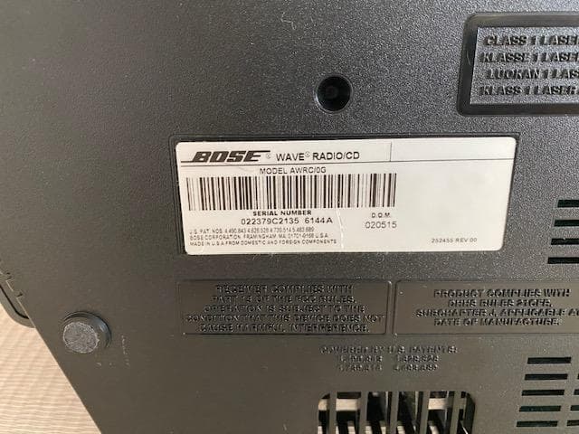 BOSE ウェーブプレディオCD　完動品　ブラック