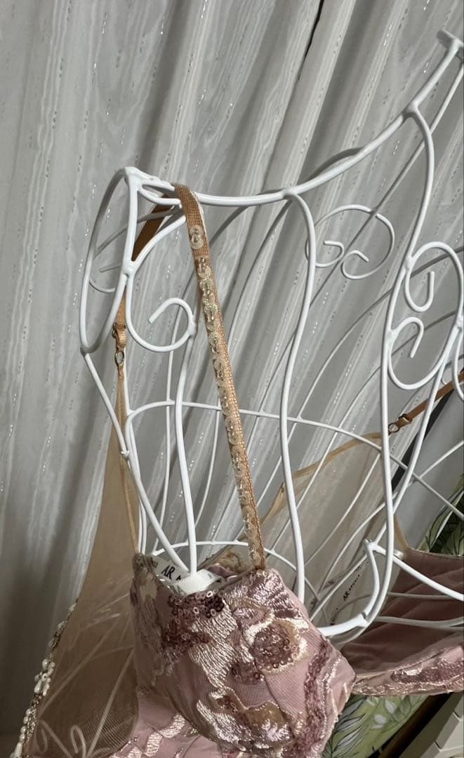 エンジェルアールビーズ刺繍ロングドレス【M】