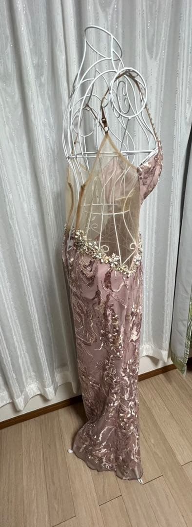 エンジェルアールビーズ刺繍ロングドレス【M】