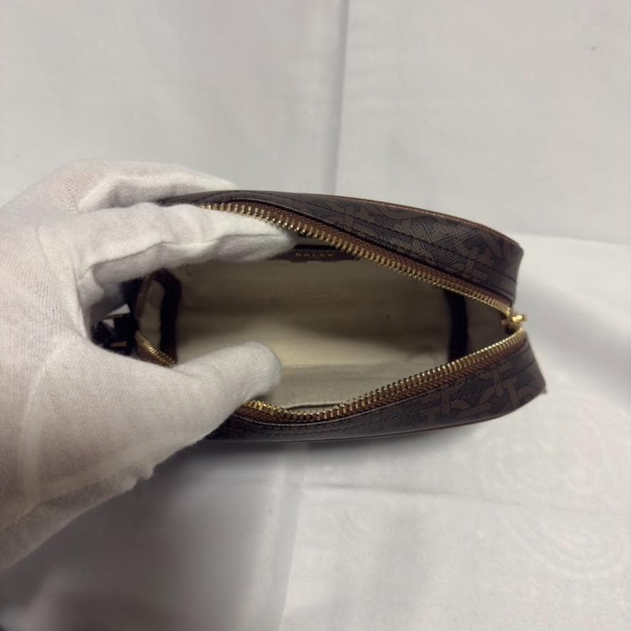 BALLY Women's Leather Clutch Bag クラッチバッグ