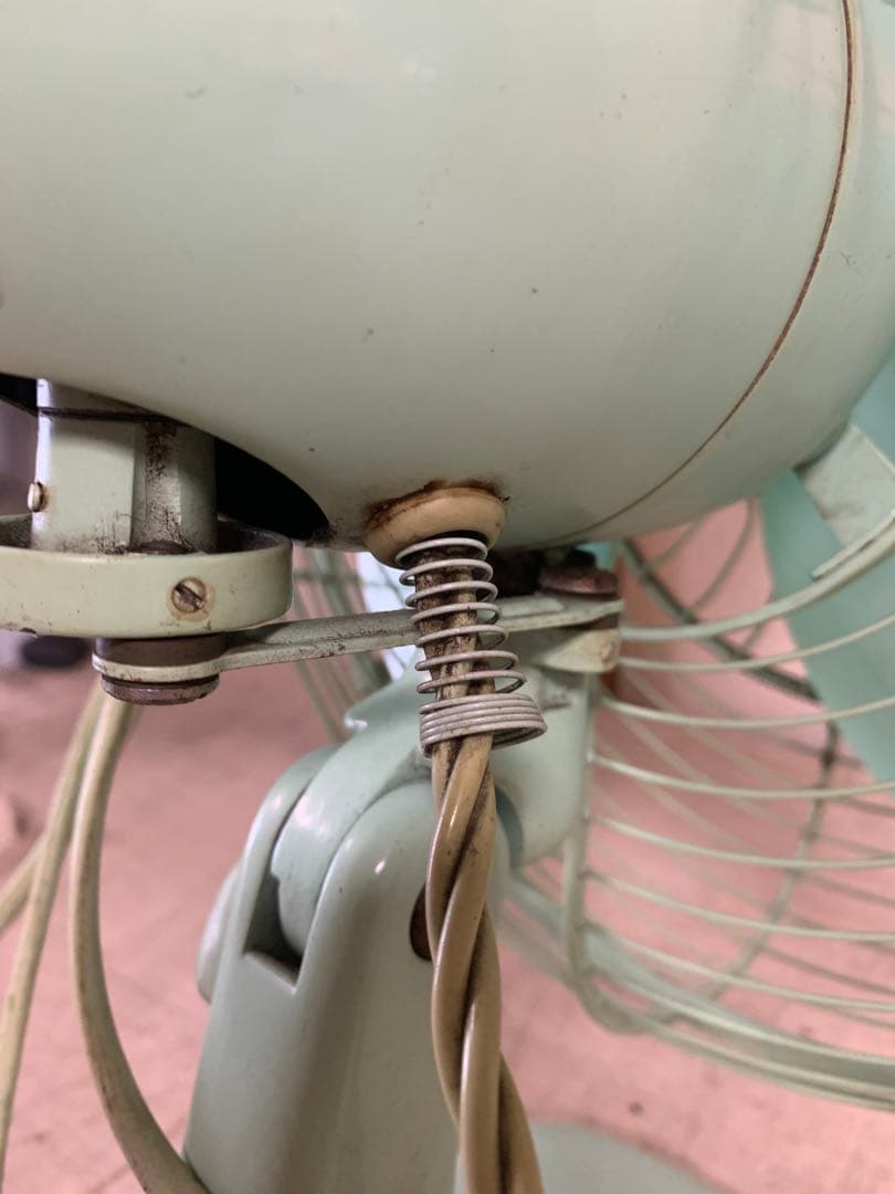 G0713-08★三菱 12インチ扇風機 ミントグリーン