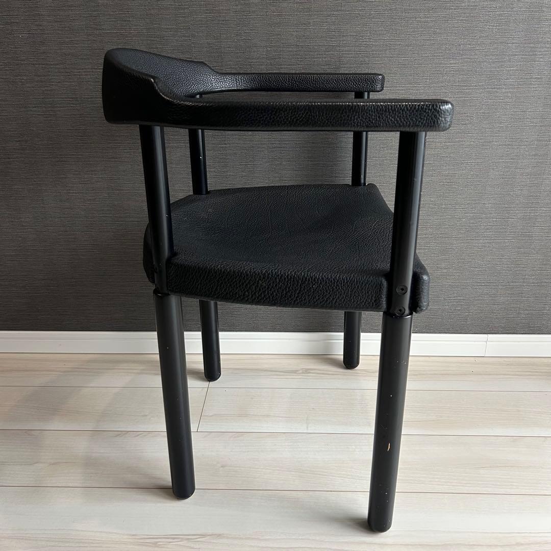 カッシーナ レオナルド アームチェア 椅子 ブラック 名作 デザイナーズ家具