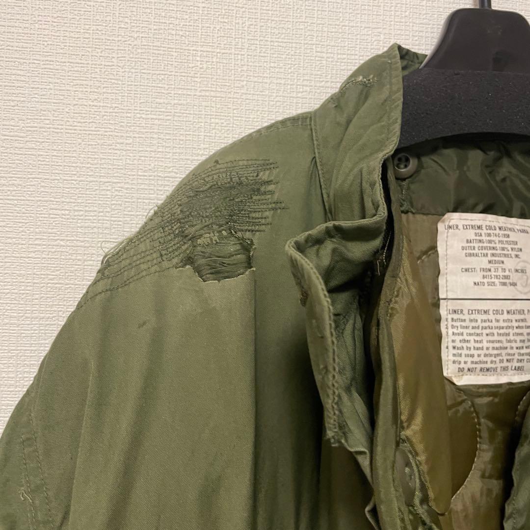 M-65 フィッシュテールパーカー　実物　Mサイズ　キルティングライナー付き