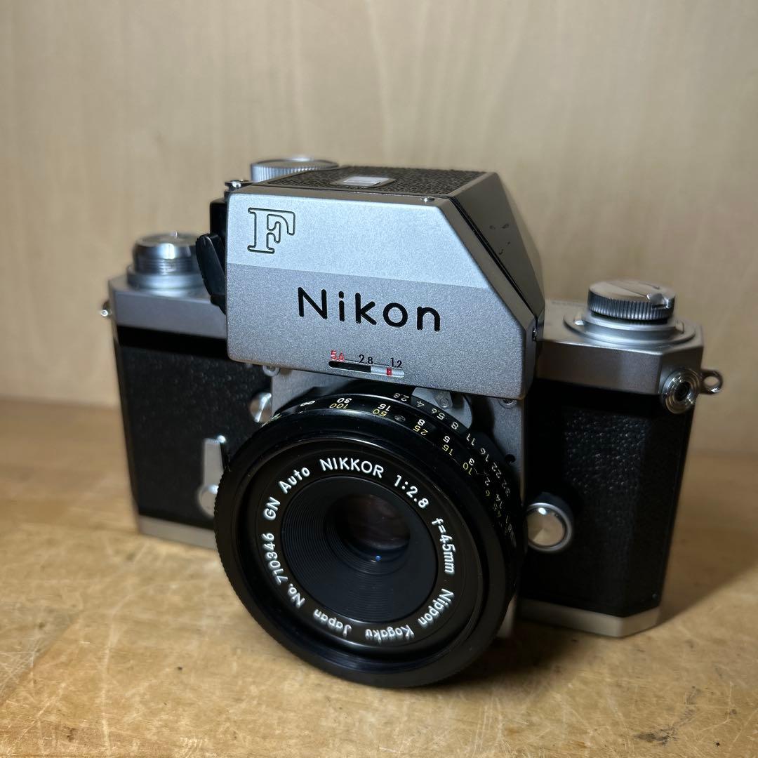 Nikon F +GN Auto Nikkor 45mm f2.8 完動極美品