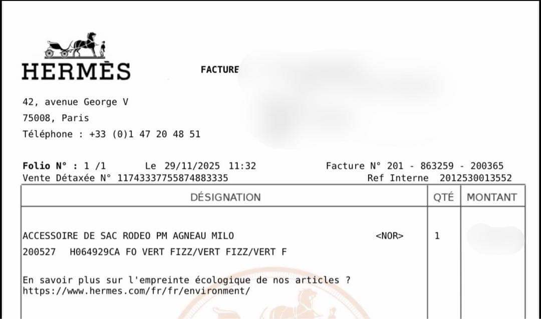 HERMES エルメス ロデオ チャーム 新品 25年11月 午年 1点のみ