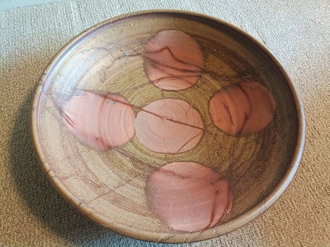 備前　大皿/柴岡紘一　直径43.5cm