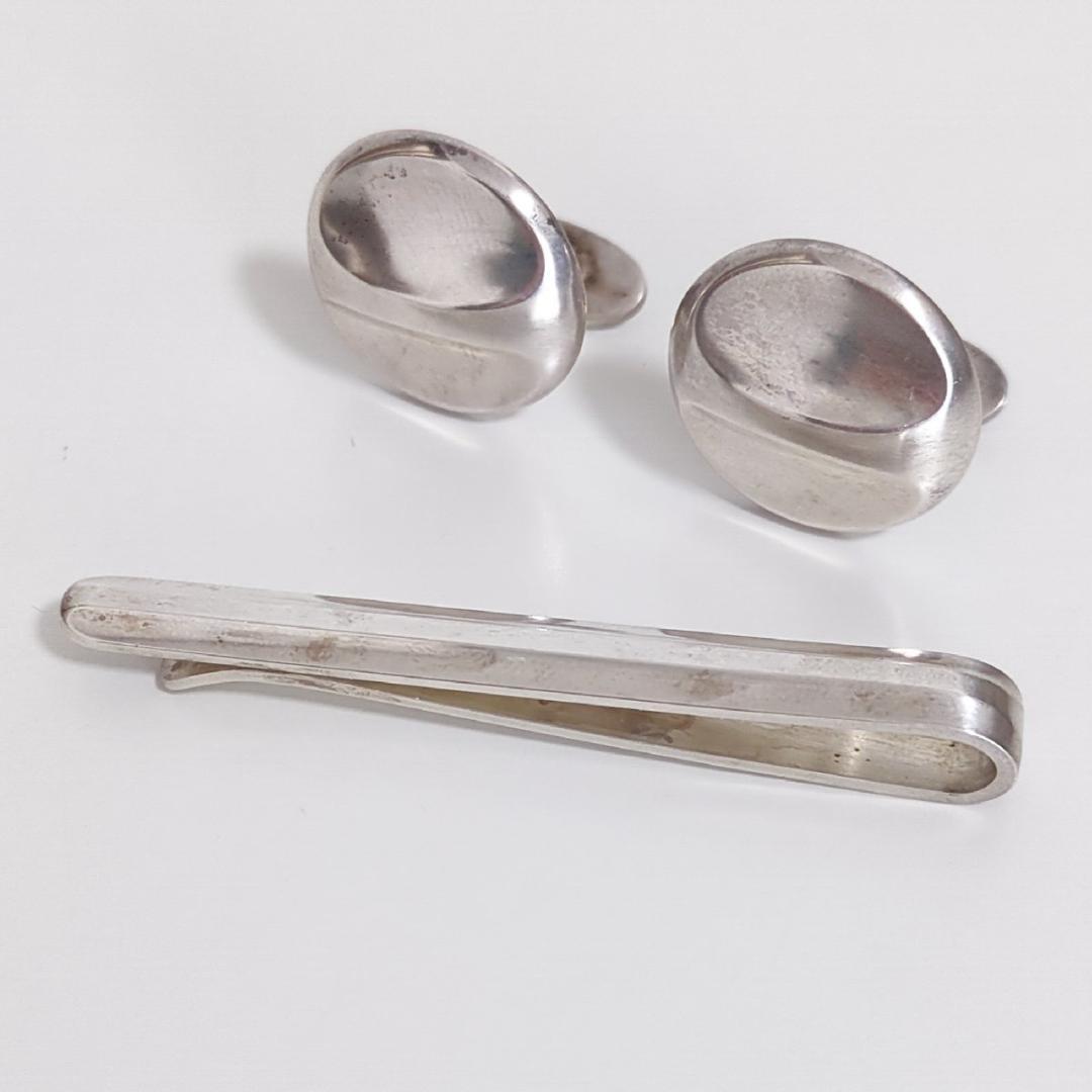 ジョージジェンセン ネクタイピン カフス 2点セット SV925 シルバー925