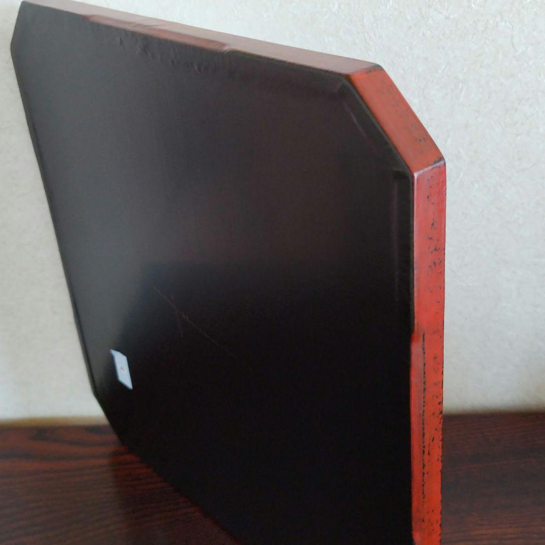 太田修嗣②洗朱根来角隅切盆