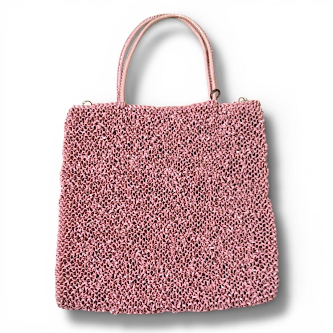 【ANTEPRIMA】アンテプリマ ワイヤーバッグ☆マットピンク☆ハンドバッグ