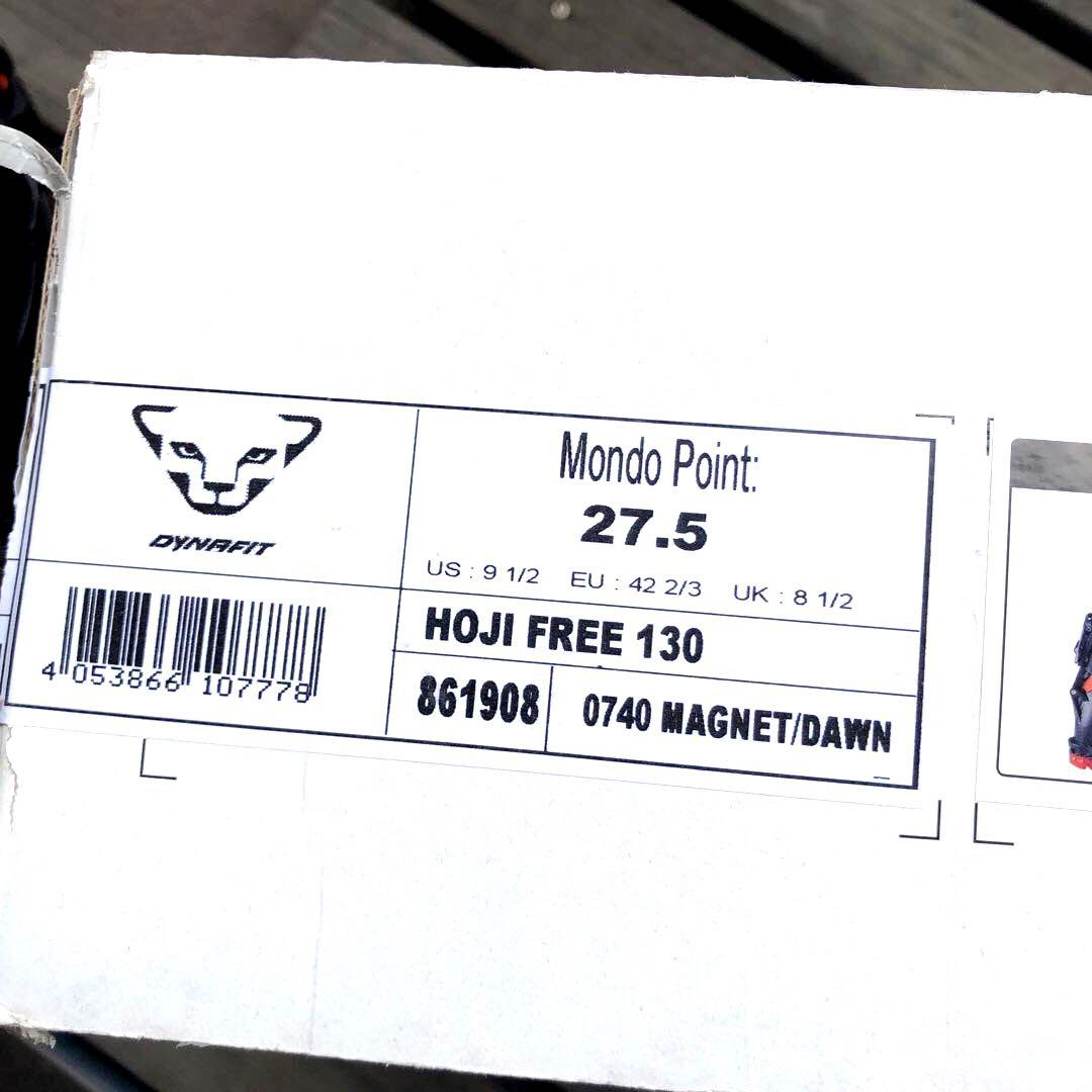 ディナフィット　DYNAFIT HOJI FREE 130 27.5cm　新品