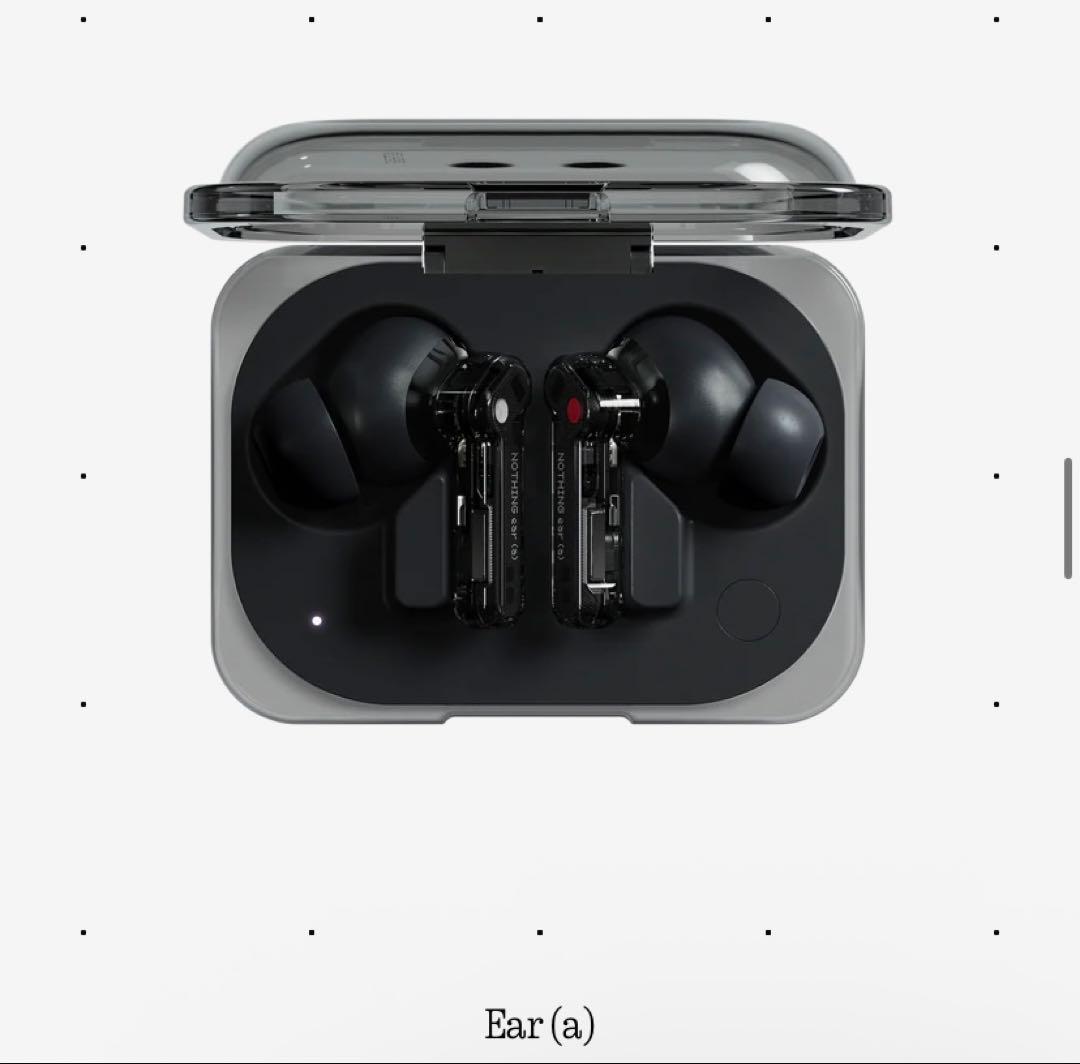【試聴のみ】 Nothing Ear (a)クリア/ブラック　ケースカバー付き