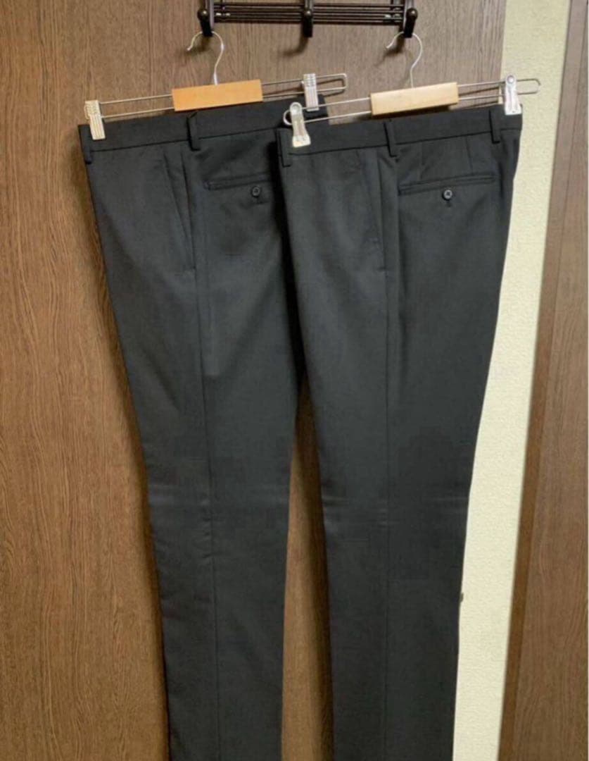 専用Y4新品未使用！オフィス定番ブラック2パンツスーツ！ウォッシャブル！