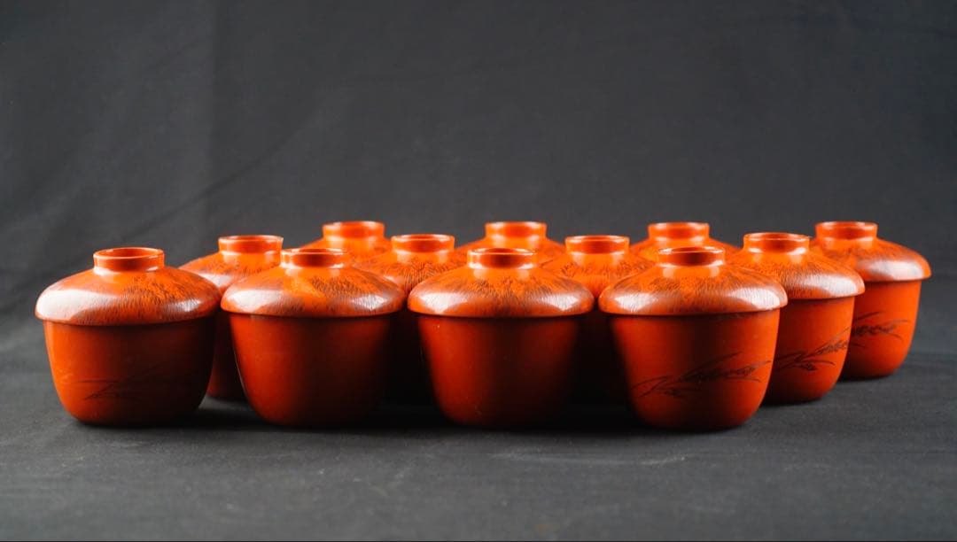 蒔絵　吸物椀　12客　漆器