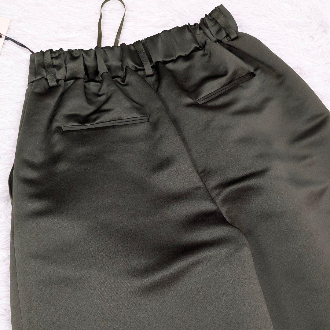 未使用 美品 2024SS Heve サテンフレアガウチョパンツ 36