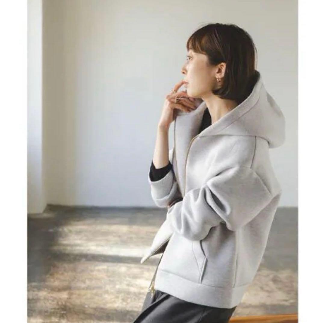 値下げ　NOBLE パーカー ダンボールニットフーデットパーカー