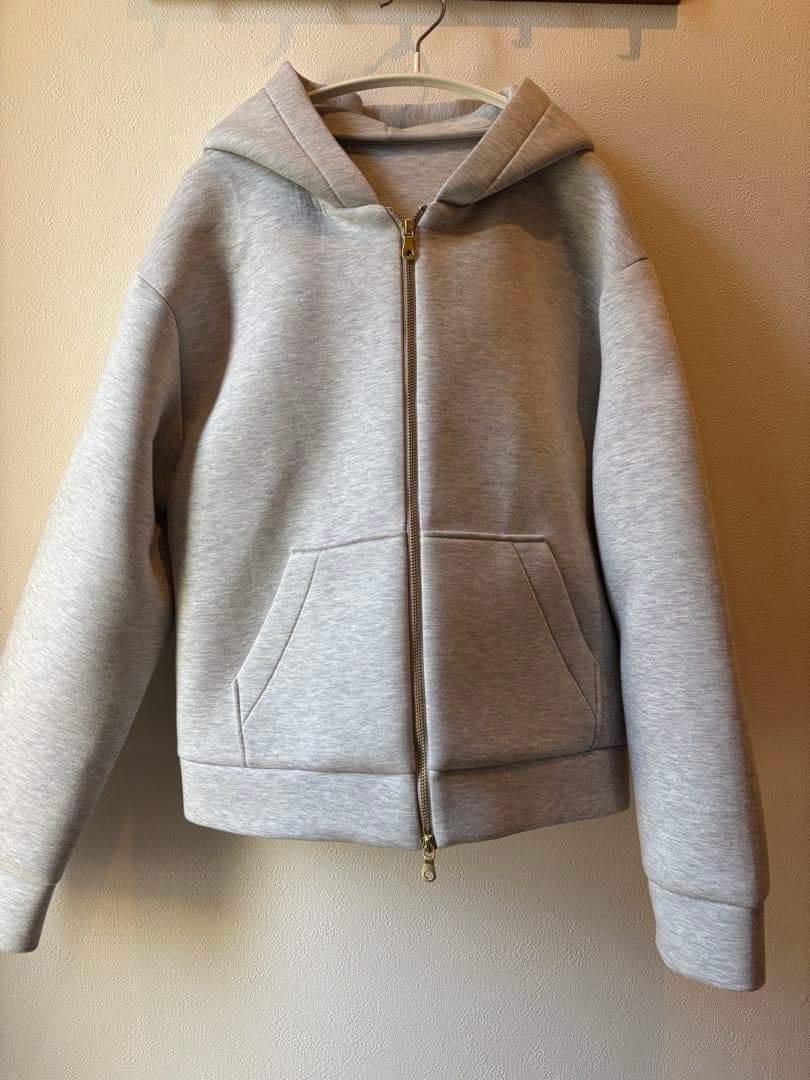 値下げ　NOBLE パーカー ダンボールニットフーデットパーカー