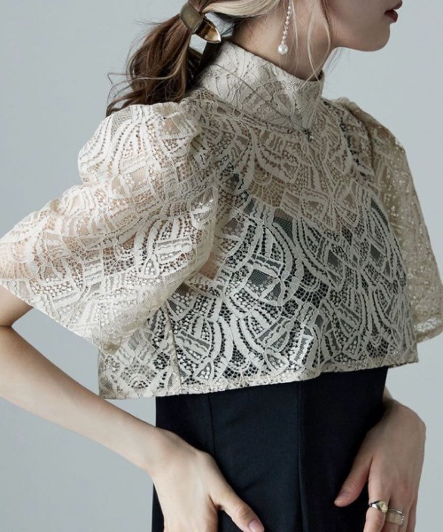 美品3wayレースボレロ&マーメイドキャミドレス　結婚式　お呼ばれ　etoll