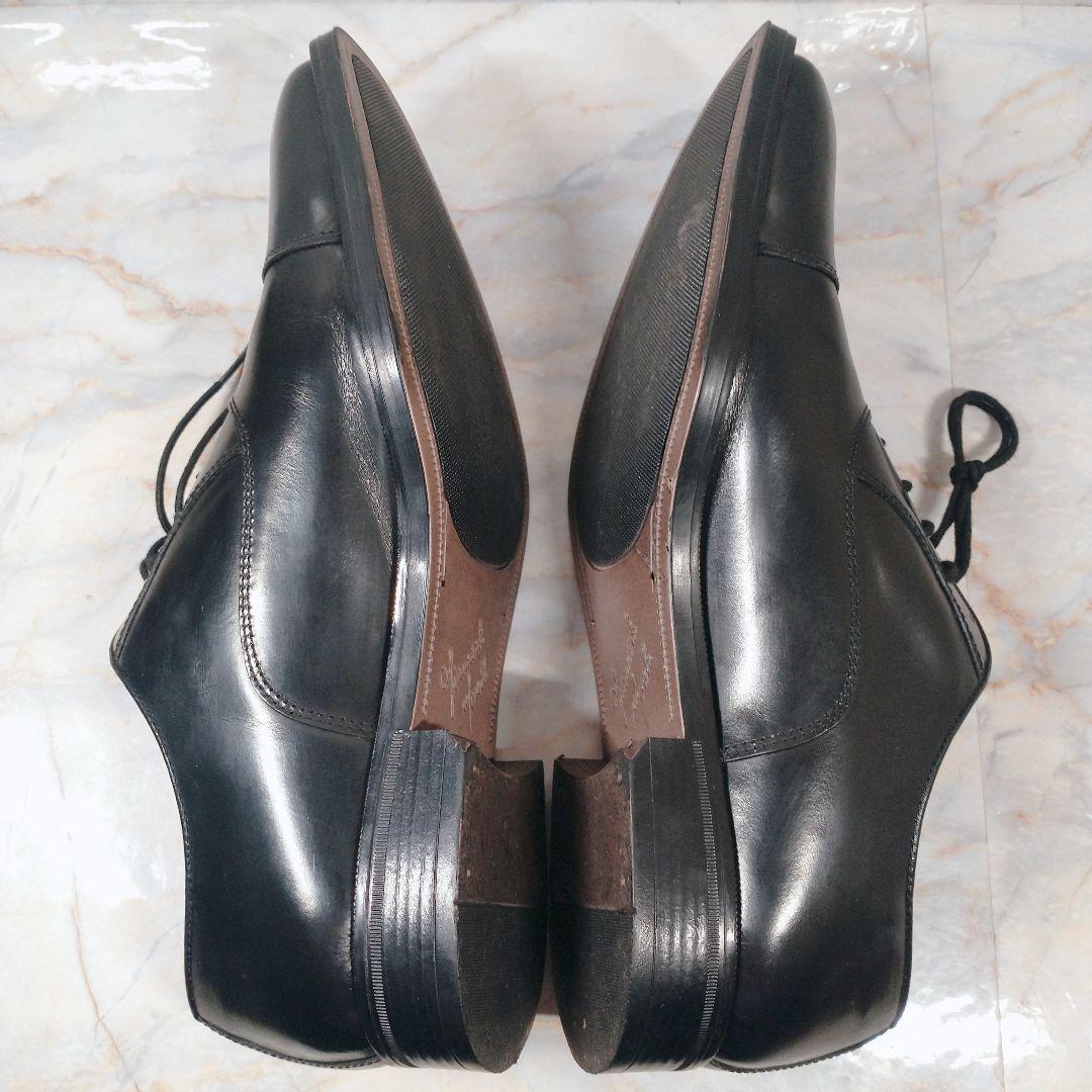 ジャンカルロモレリ 黒 ストレートチップ 内羽根 27.5