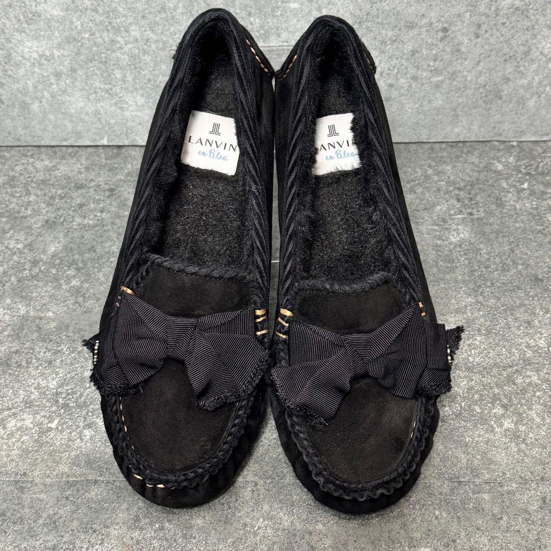 【美品】 LANVIN en Bleu ランバンオンブルー モカシン 24cm