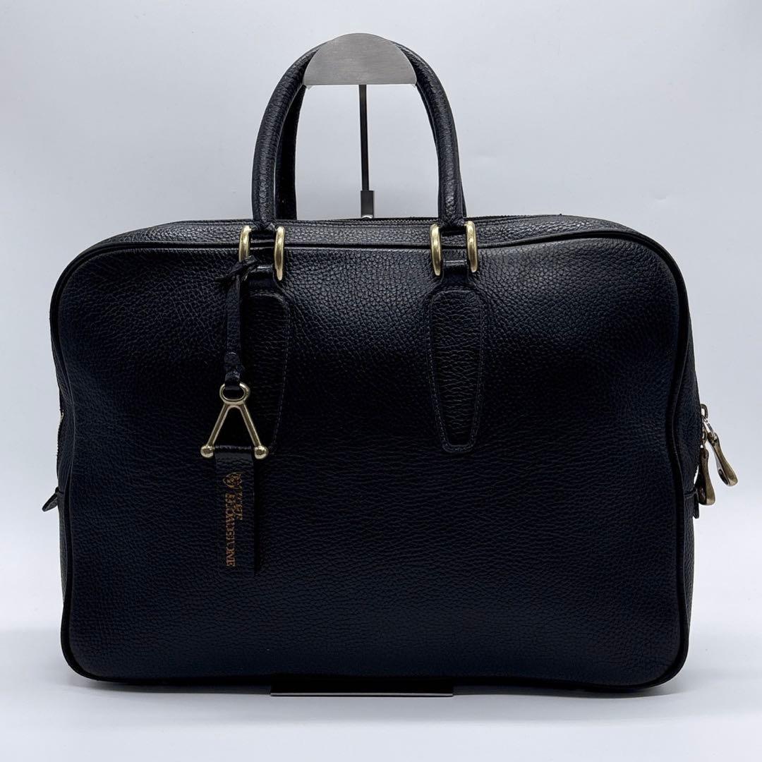 トフアンドロードストーン ビジネスバッグ ブリーフケース ブラック レザー