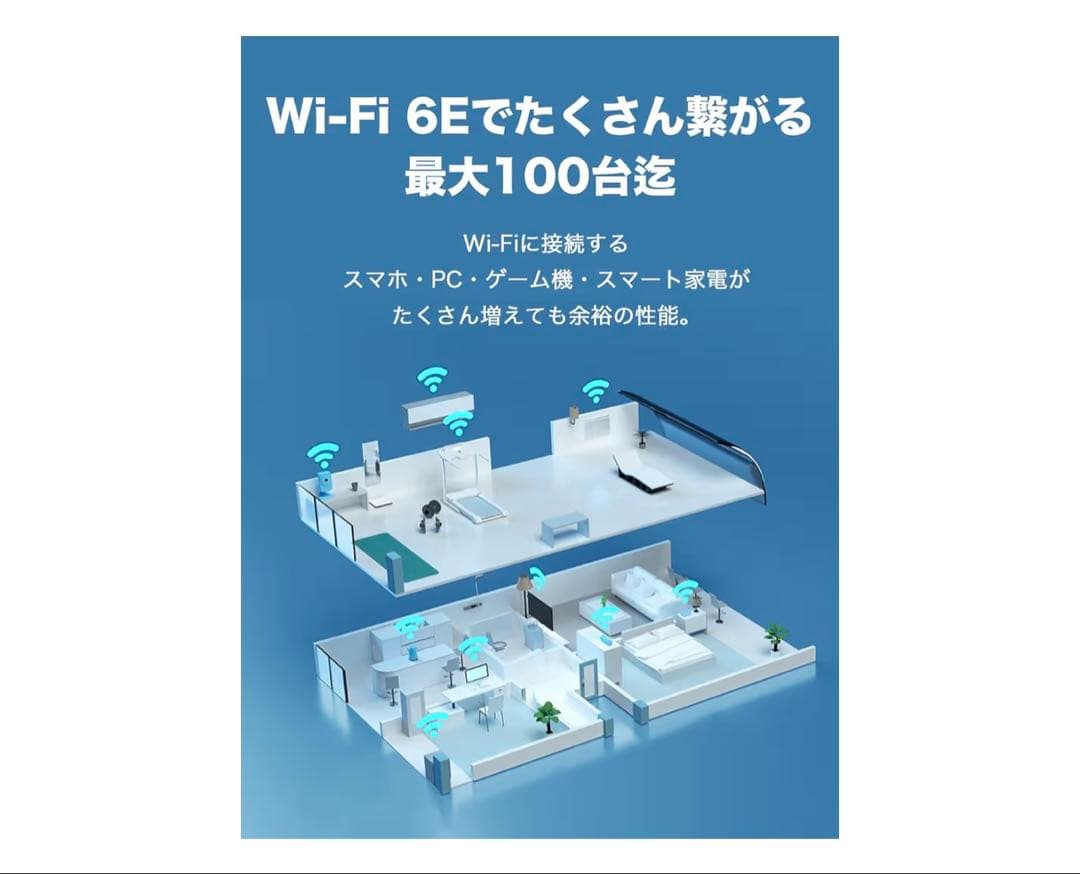 TP-Link Wi-Fi 6E 無線LANルーター