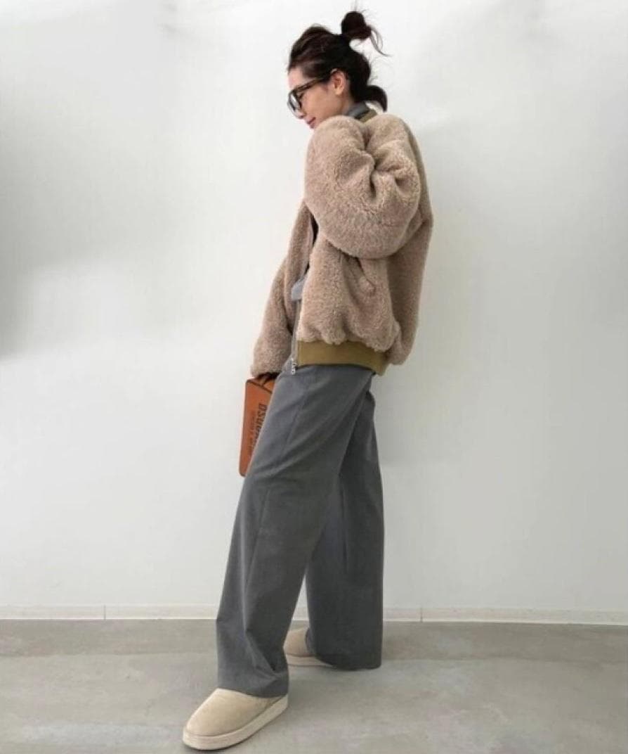 L'Appartement STAMMBAUM ショートボアブルゾン