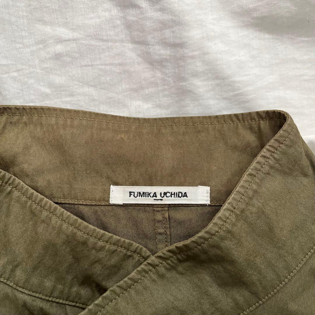ブンブンフミカウチダfumikauchidaモッズコート36カーキ