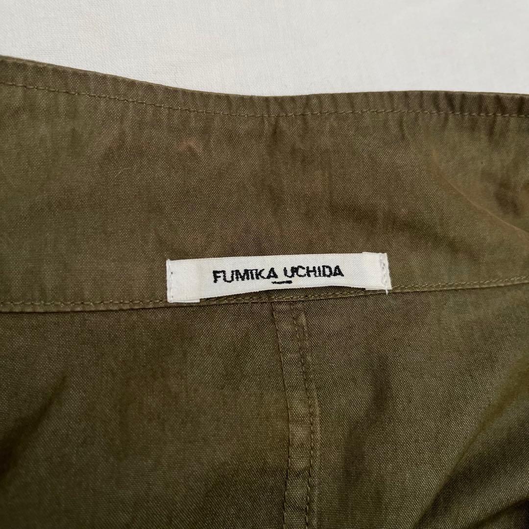 ブンブンフミカウチダfumikauchidaモッズコート36カーキ