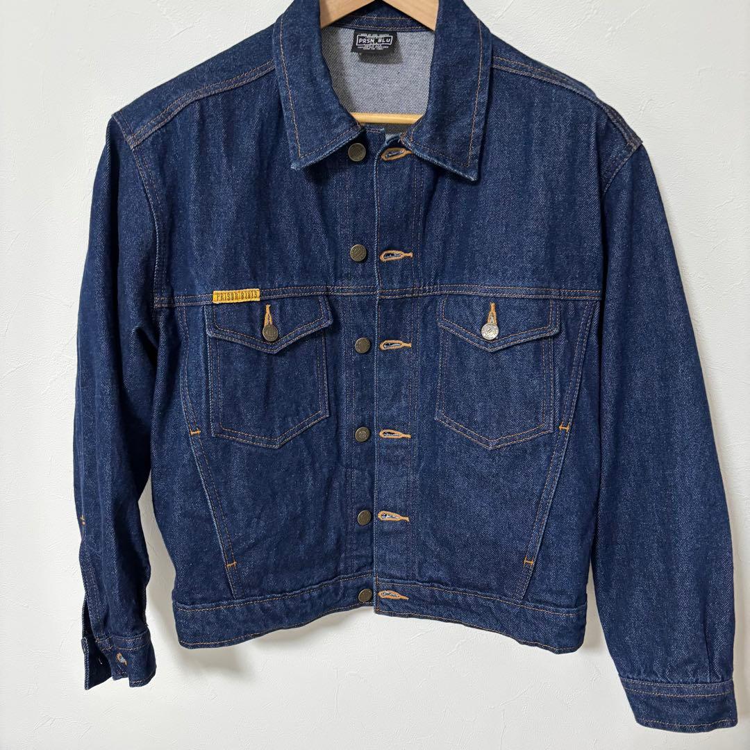 値下げ　プリズンブルース ダークブルー デニムジャケット