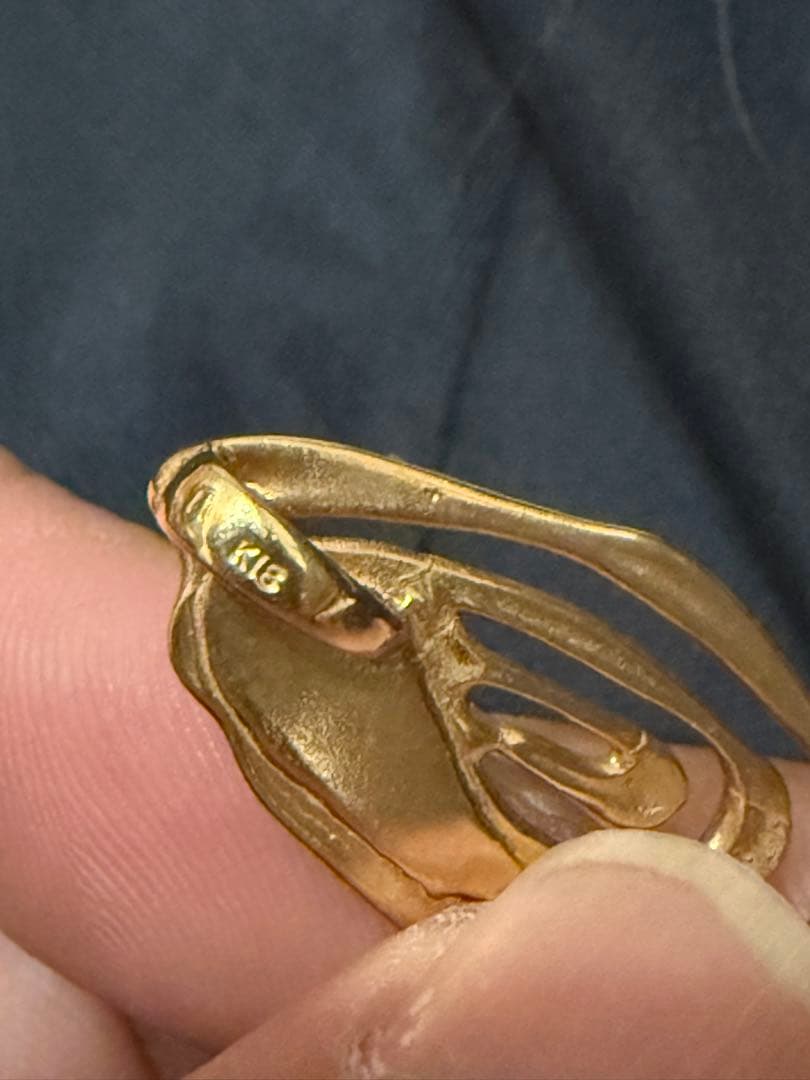 希少　西城秀樹　指紋モチーフ　ペンダントトップ　ゴールド　18金　通常入手不可