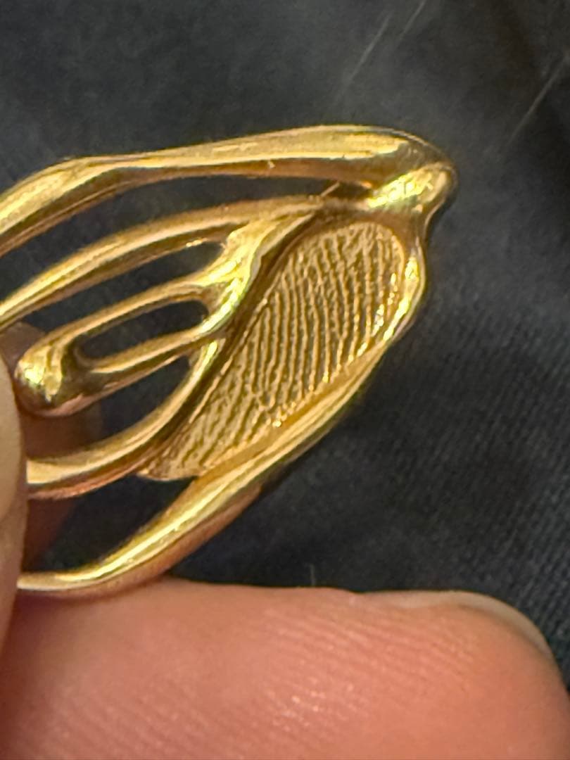 希少　西城秀樹　指紋モチーフ　ペンダントトップ　ゴールド　18金　通常入手不可