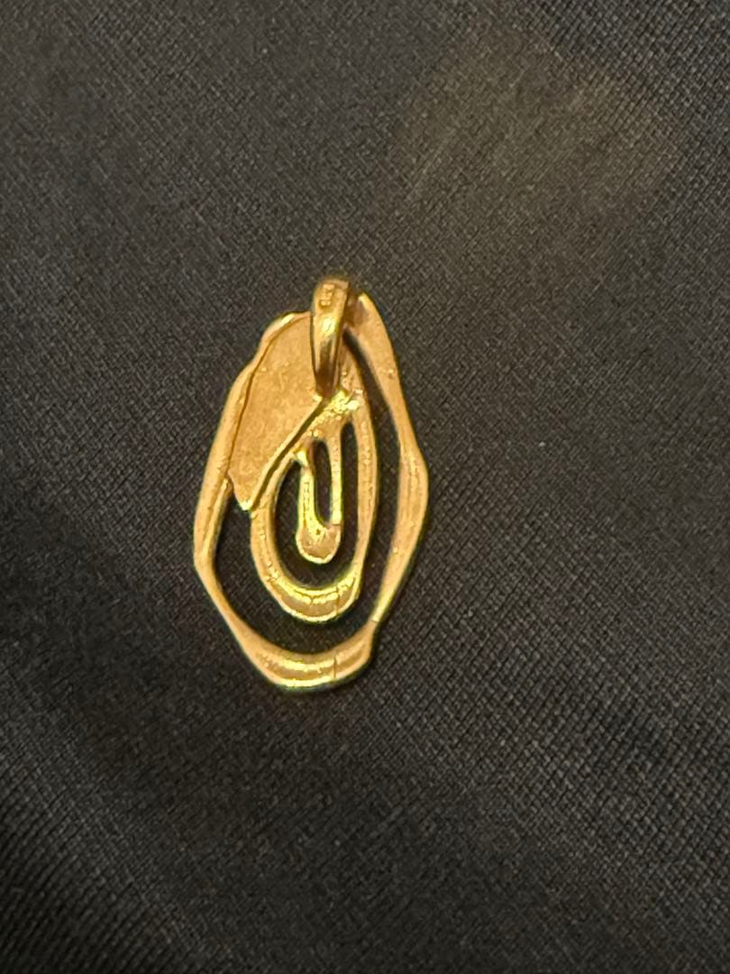 希少　西城秀樹　指紋モチーフ　ペンダントトップ　ゴールド　18金　通常入手不可