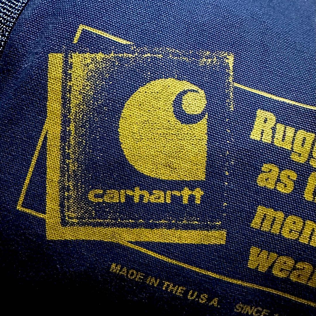 Carhartt ドラムバッグ ダック ネイビー 美品 USA製 93年製