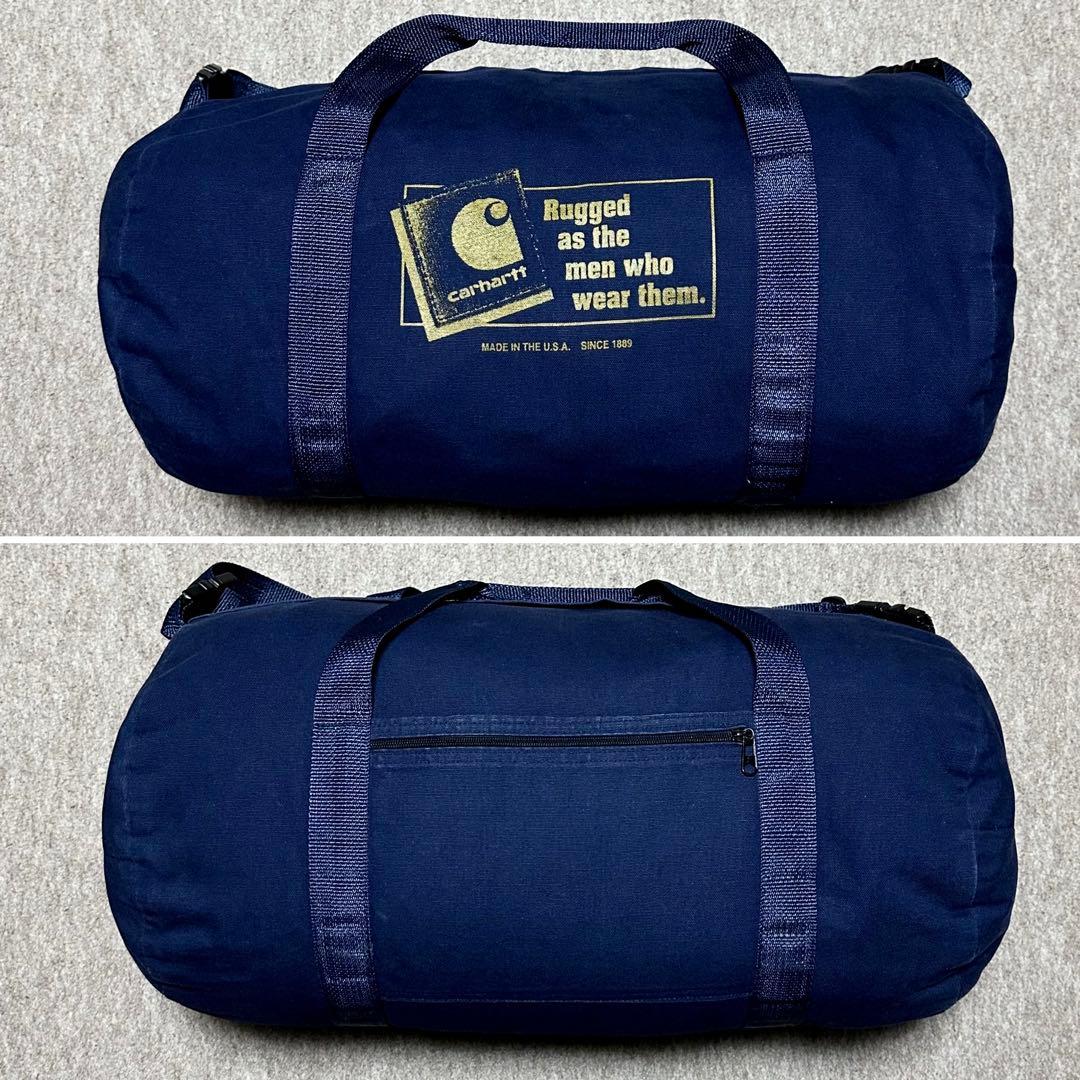 Carhartt ドラムバッグ ダック ネイビー 美品 USA製 93年製