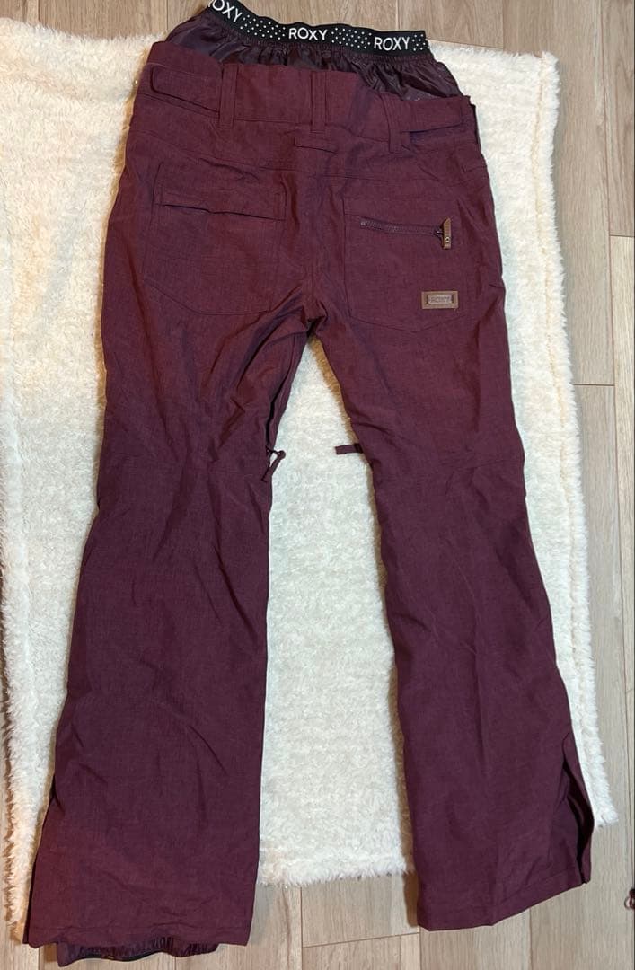 ROXY バーガンディ スノーボードパンツ
