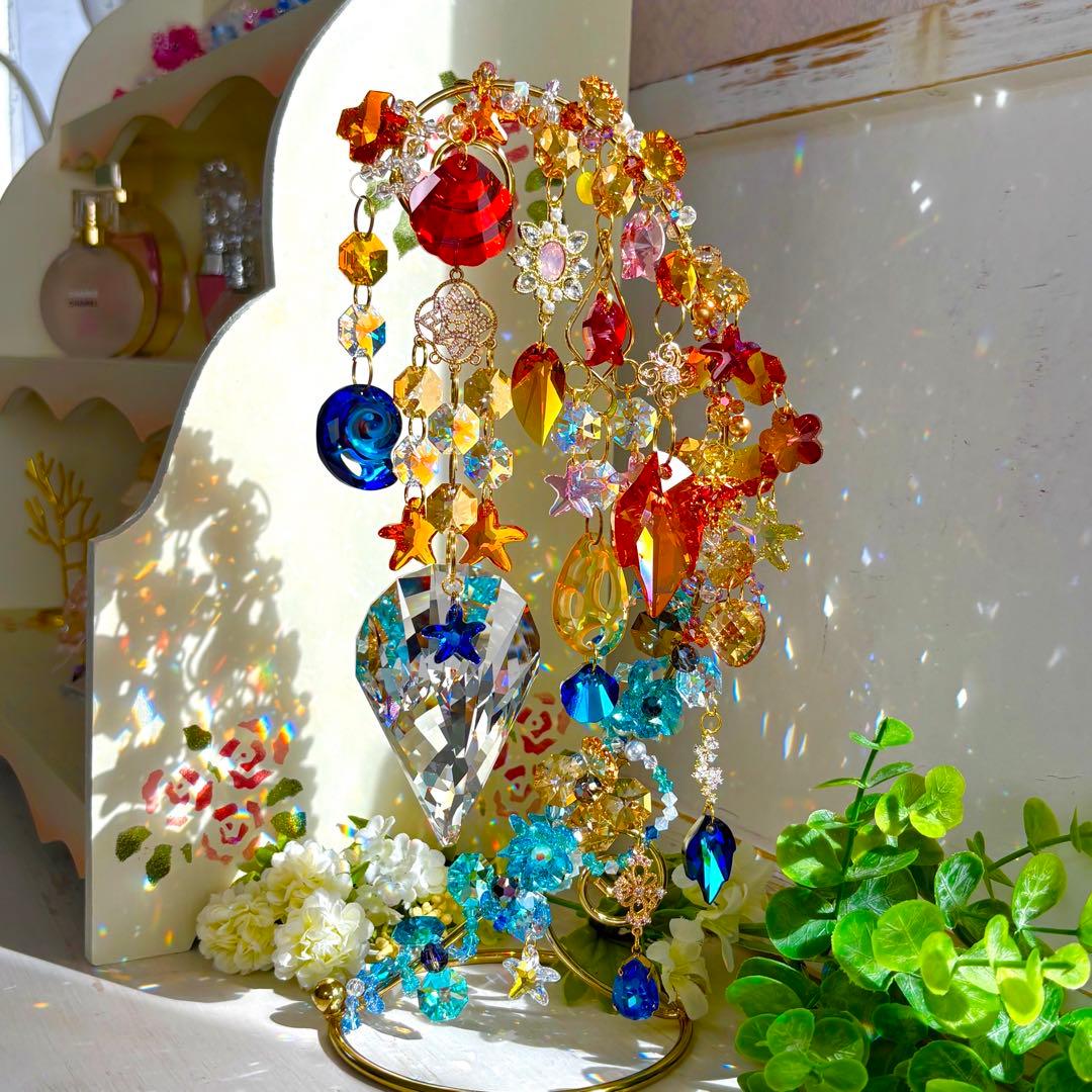 秋の海✩.*˚ SWAROVSKI置き型サンキャッチャー ✩.*˚