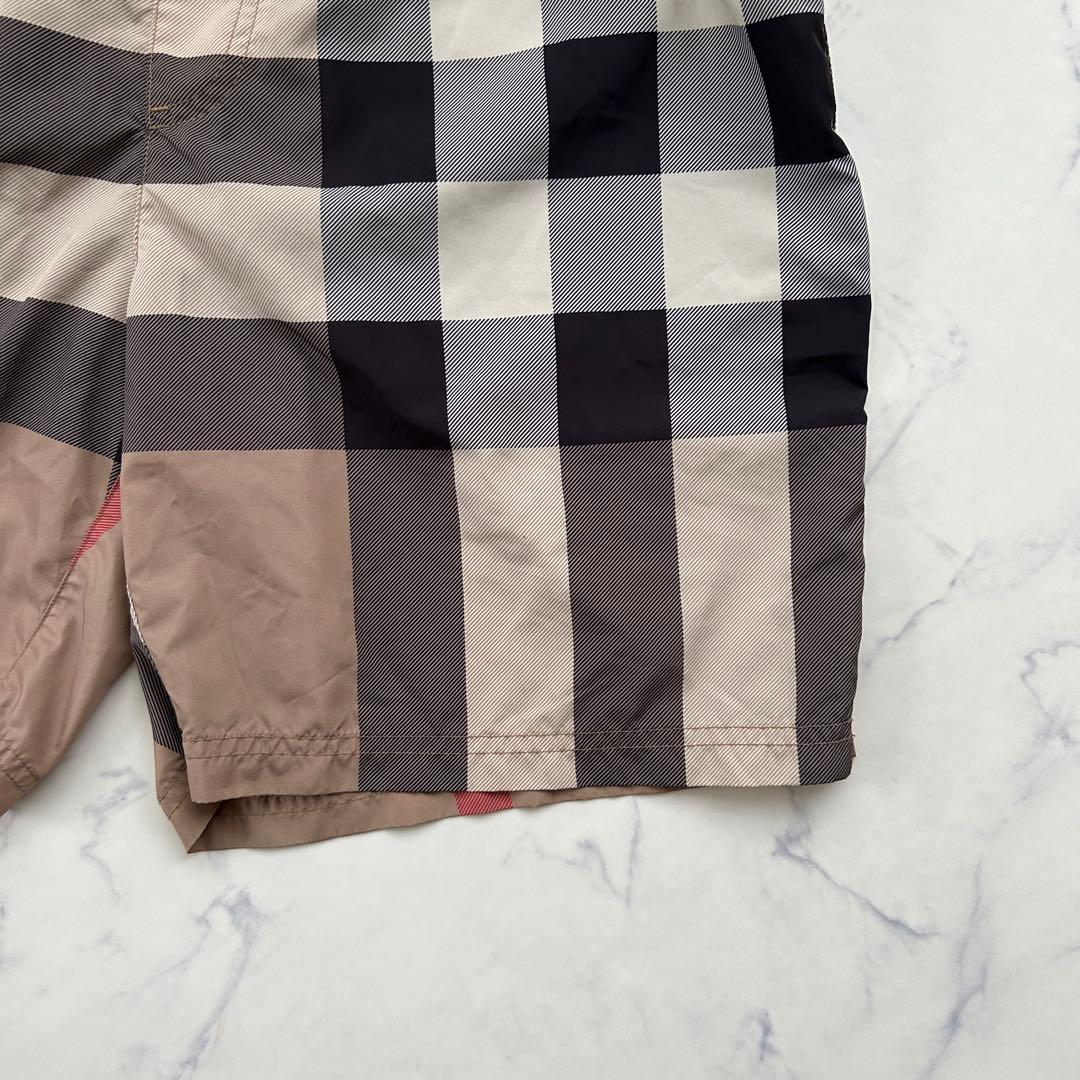 現行 バーバリー ハーフパンツ ノバチェック メガチェック ナイロン LG