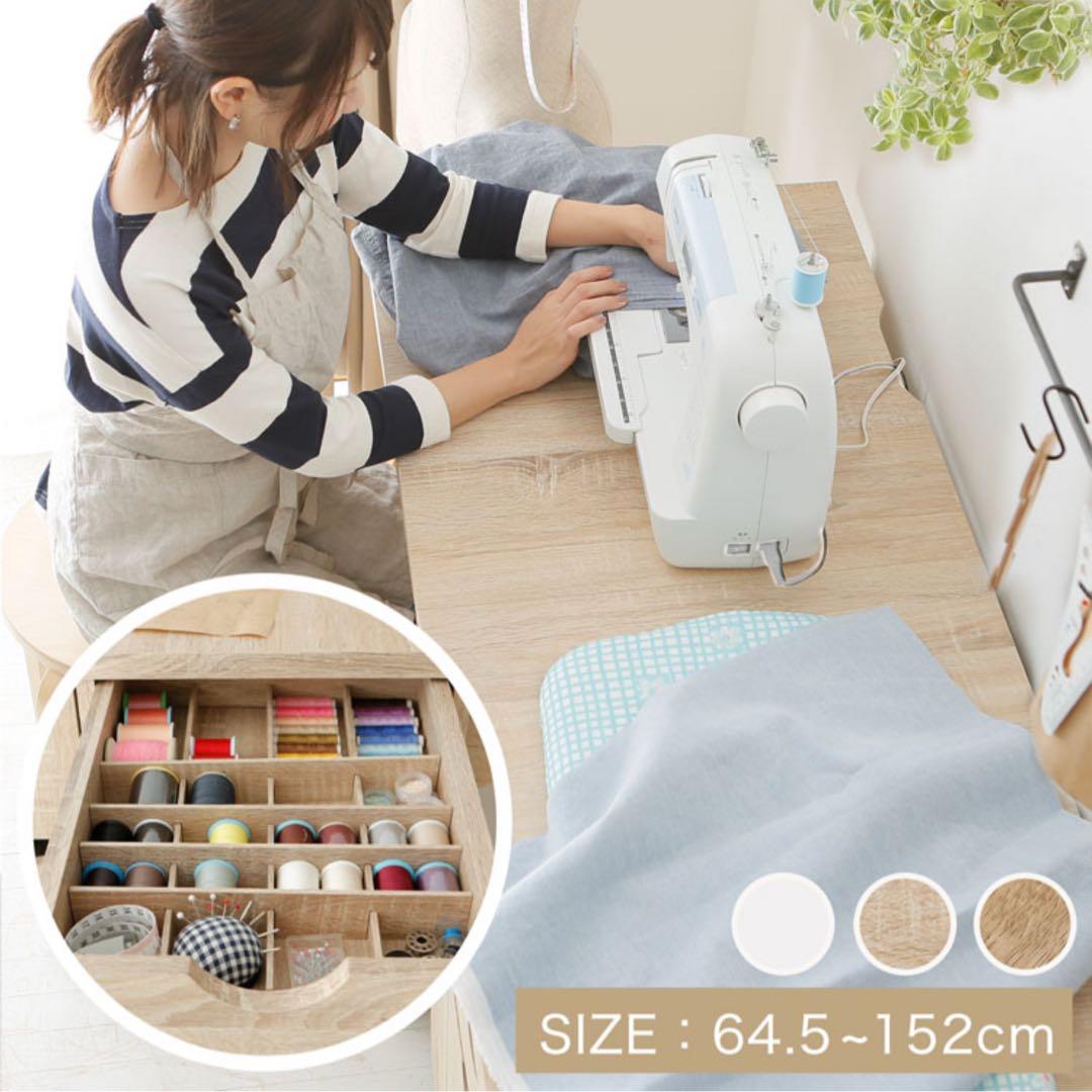 ミシン台 作業台 折りたたみ デスク 洋裁コンパクト ミシン 省スペース 作業机