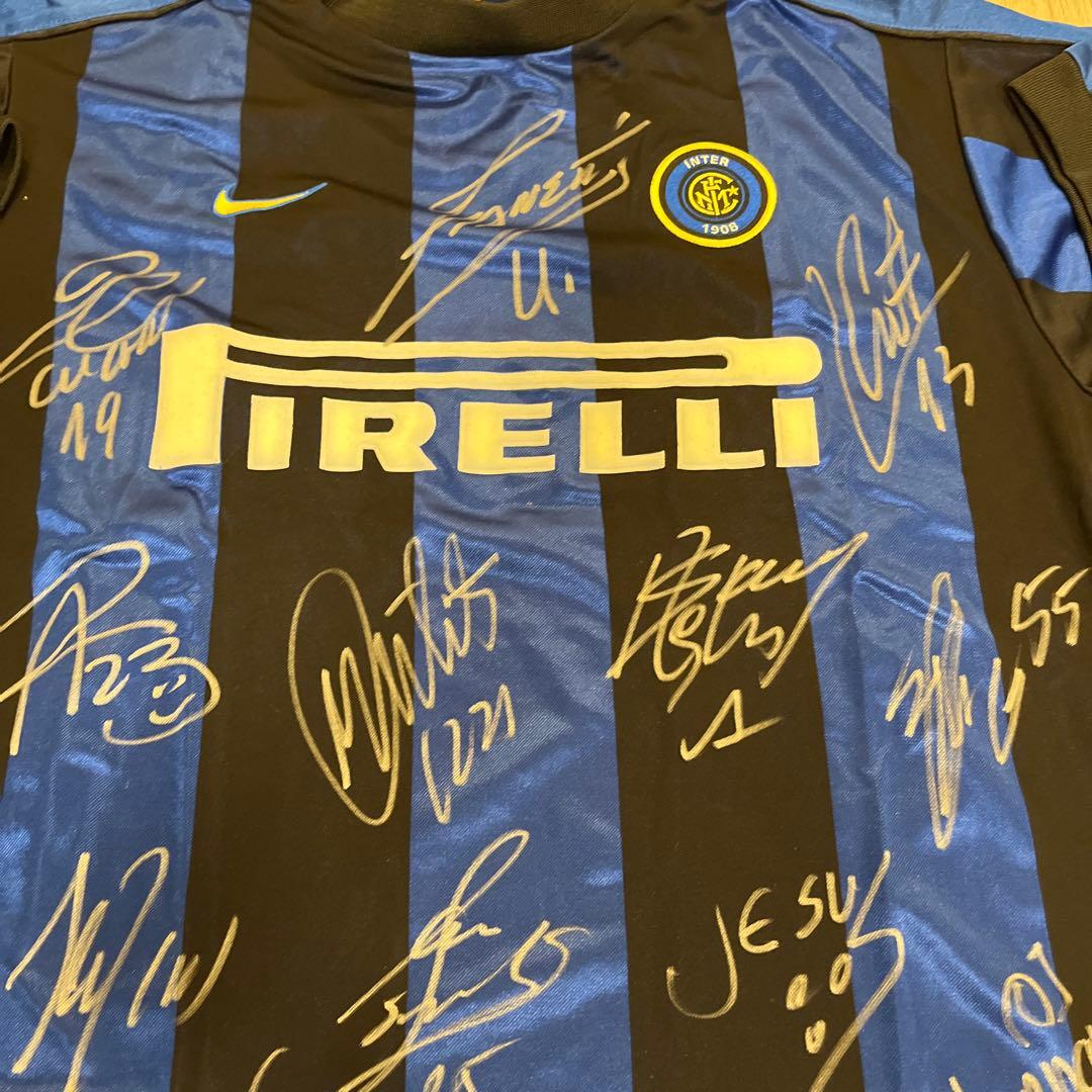 インテルミラノ、サイン入りユニフォーム、