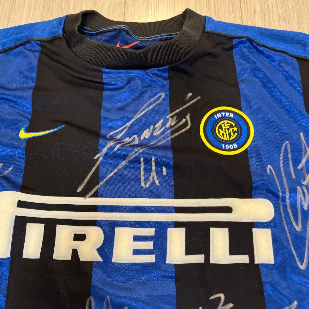 インテルミラノ、サイン入りユニフォーム、