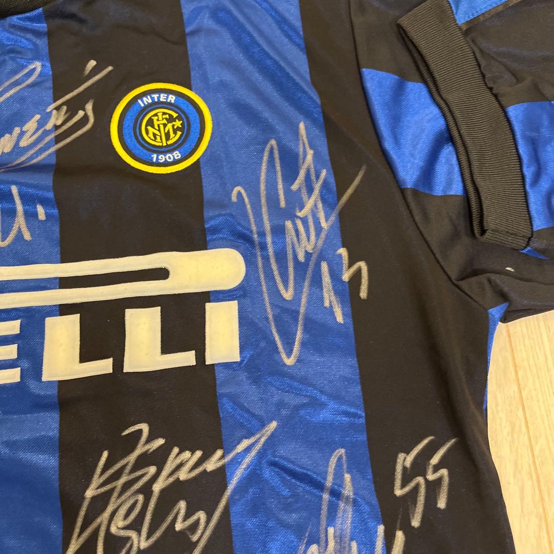 インテルミラノ、サイン入りユニフォーム、